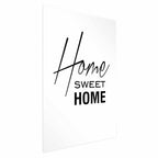 Home Sweet Home Black and White Text Poster