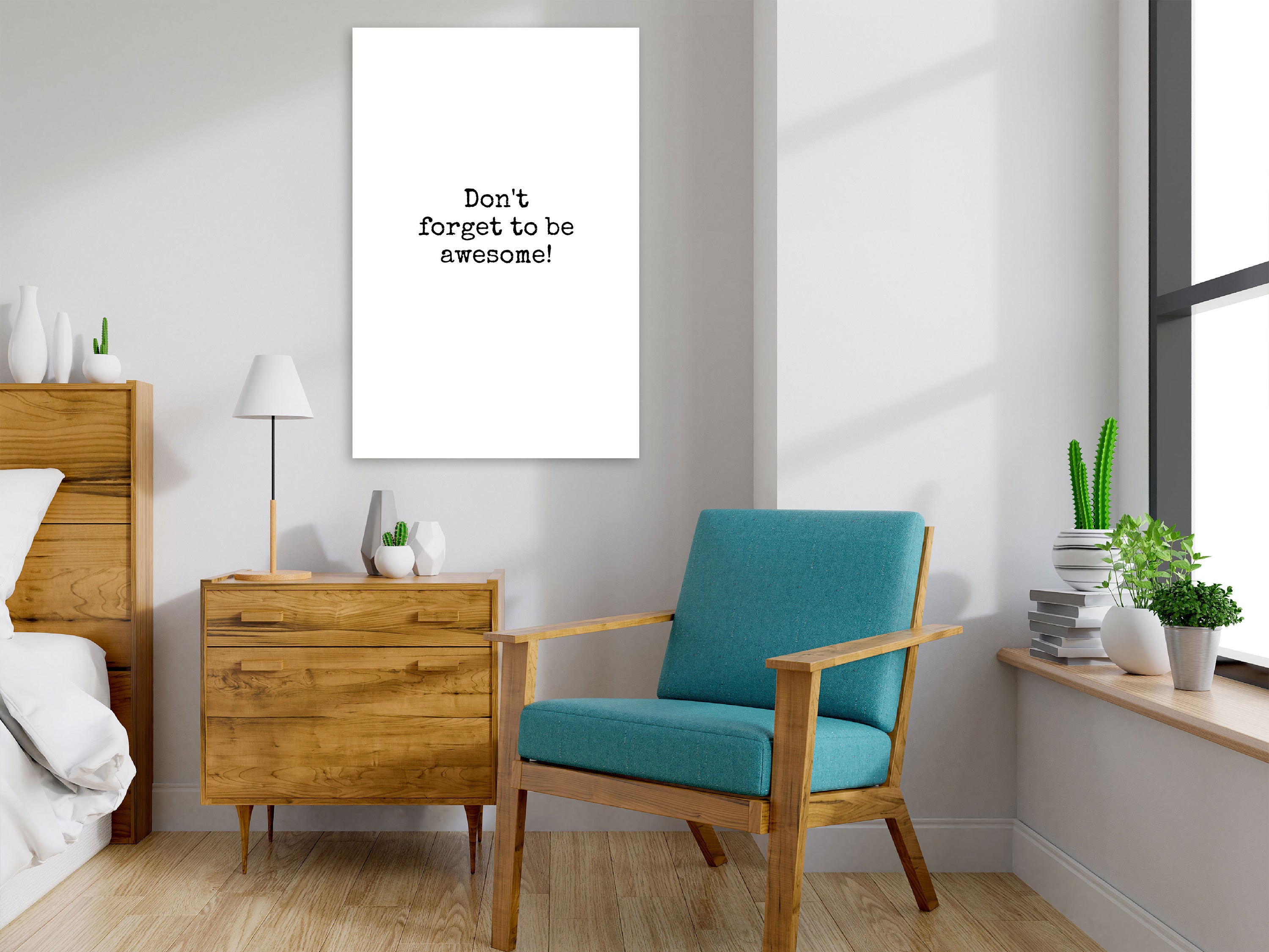 Canvas Print - Don't Forget to Be Awesome! (Vertical)