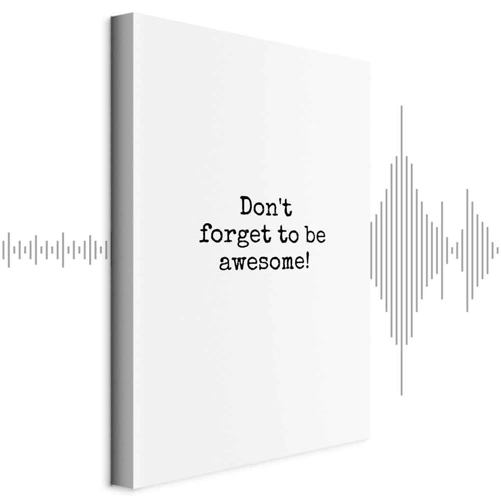 Don't Forget to Be Awesome Quote Canvas Print