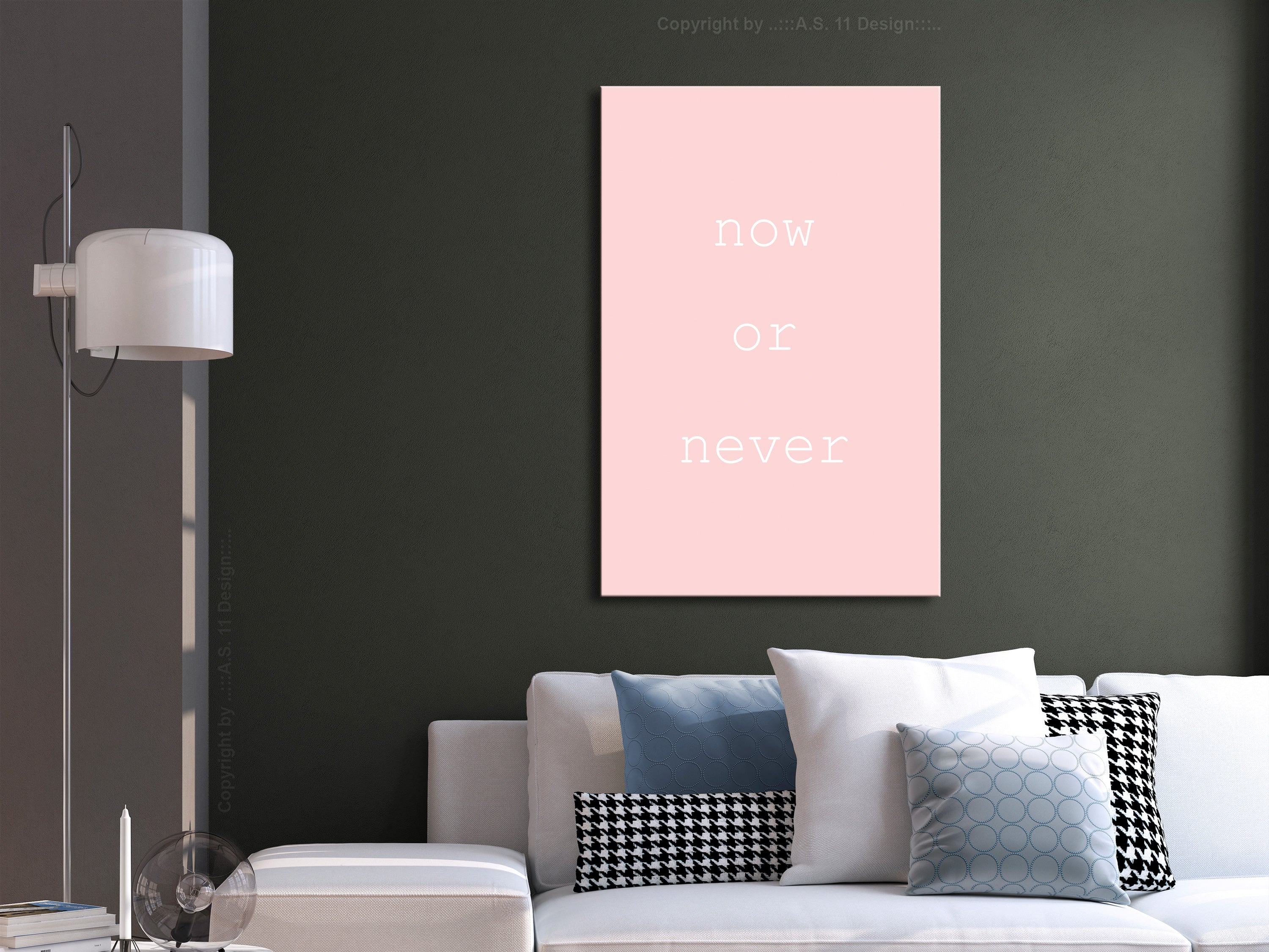 Canvas Print Now or Never Vertical