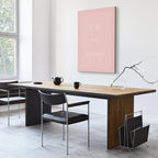 Now or Never Typography Vertical Canvas Print