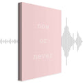 Now or Never Typography Vertical Canvas Print