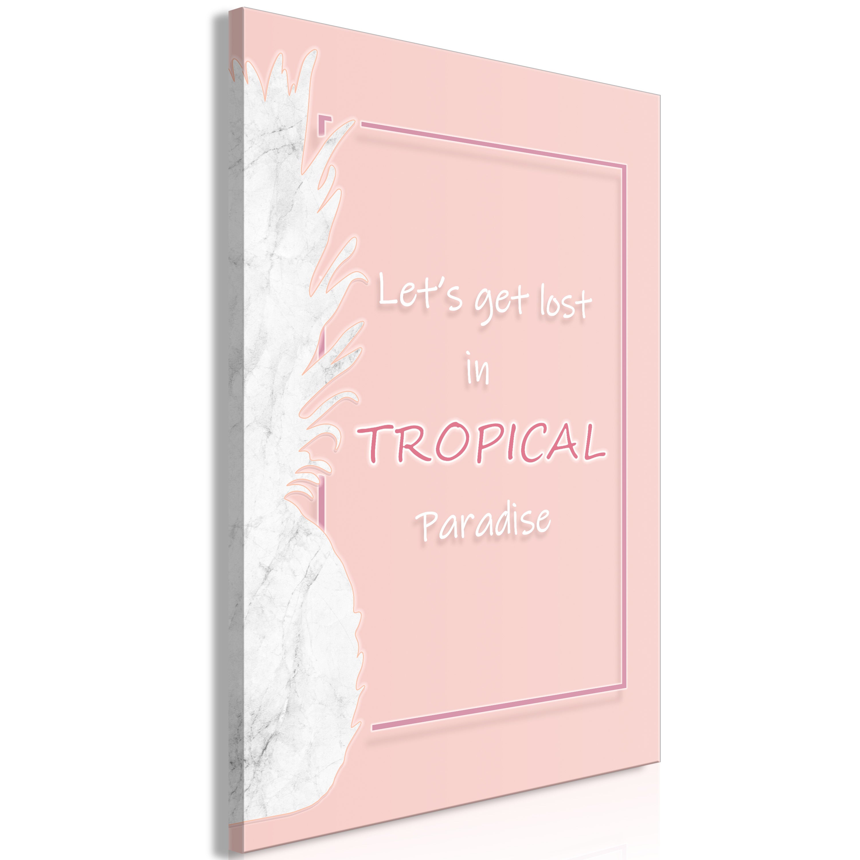 Canvas Print - Let's Get Lost in Tropical Paradise (1 Part) Vertical