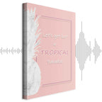 Tropical Paradise Text Vertical Canvas Print