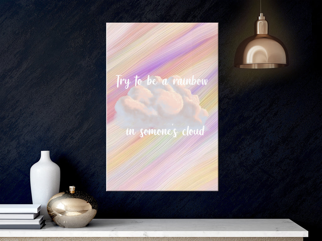 Canvas Print Try to Be a Rainbow (Vertical)