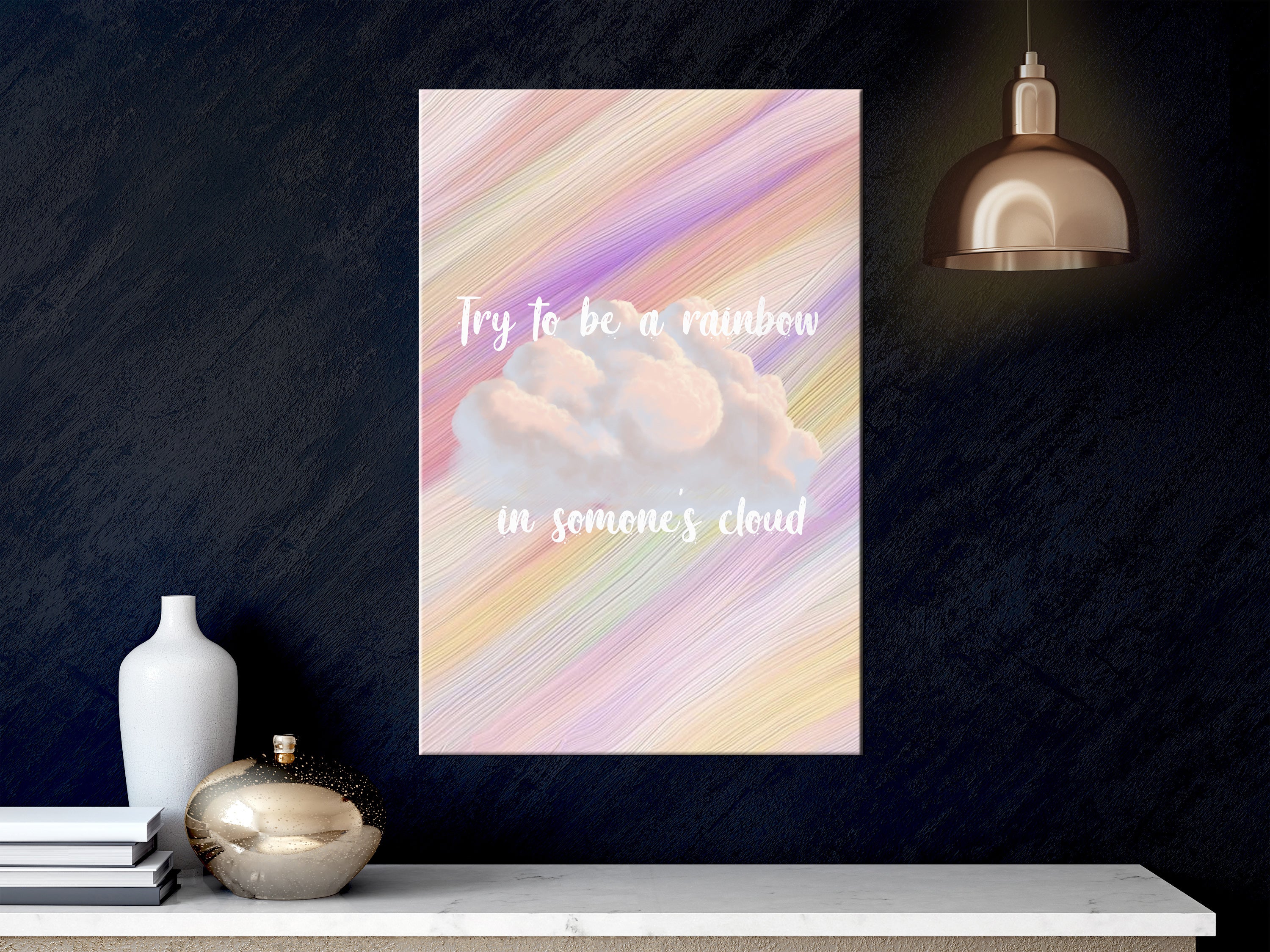 Canvas Print Try to Be a Rainbow (Vertical)