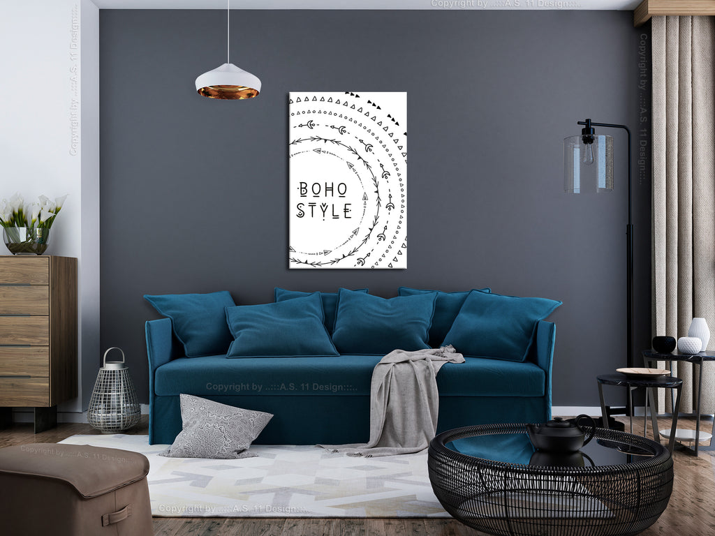Canvas Print Boho Style Vertical
