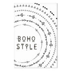 Boho Typography Vertical Canvas Print