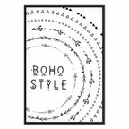 Boho Typography Vertical Canvas Print