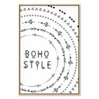 Boho Typography Vertical Canvas Print