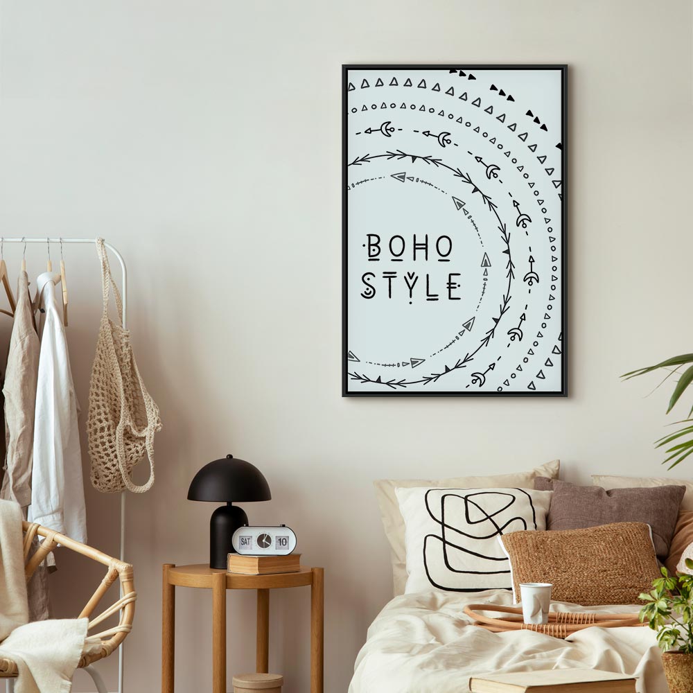 Boho Typography Vertical Canvas Print