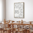 Boho Typography Vertical Canvas Print