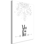 Canvas Print Wild and Free Vertical