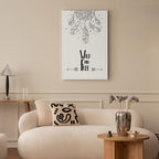 Wild and Free Typography Nature Canvas Print