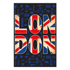 London City of Culture Typography Canvas Print