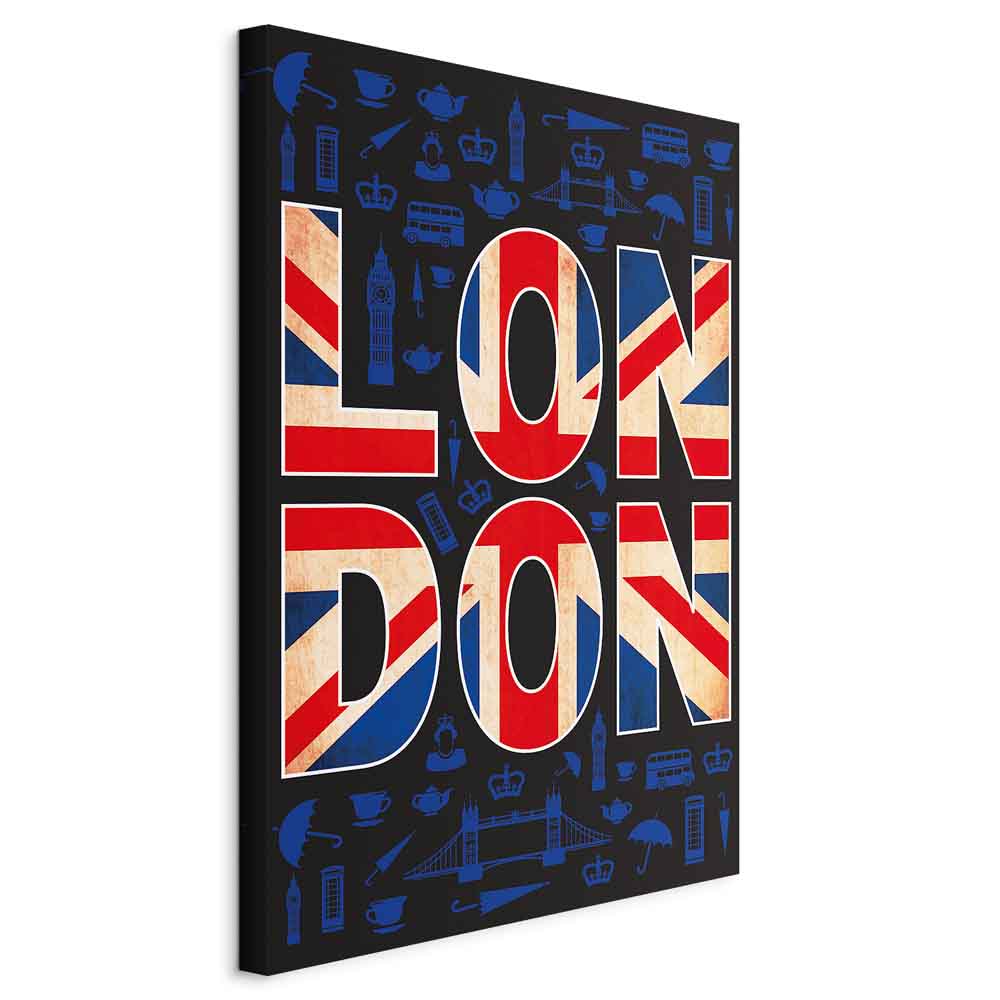 London City of Culture Typography Canvas Print