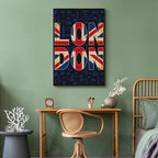London City of Culture Typography Canvas Print