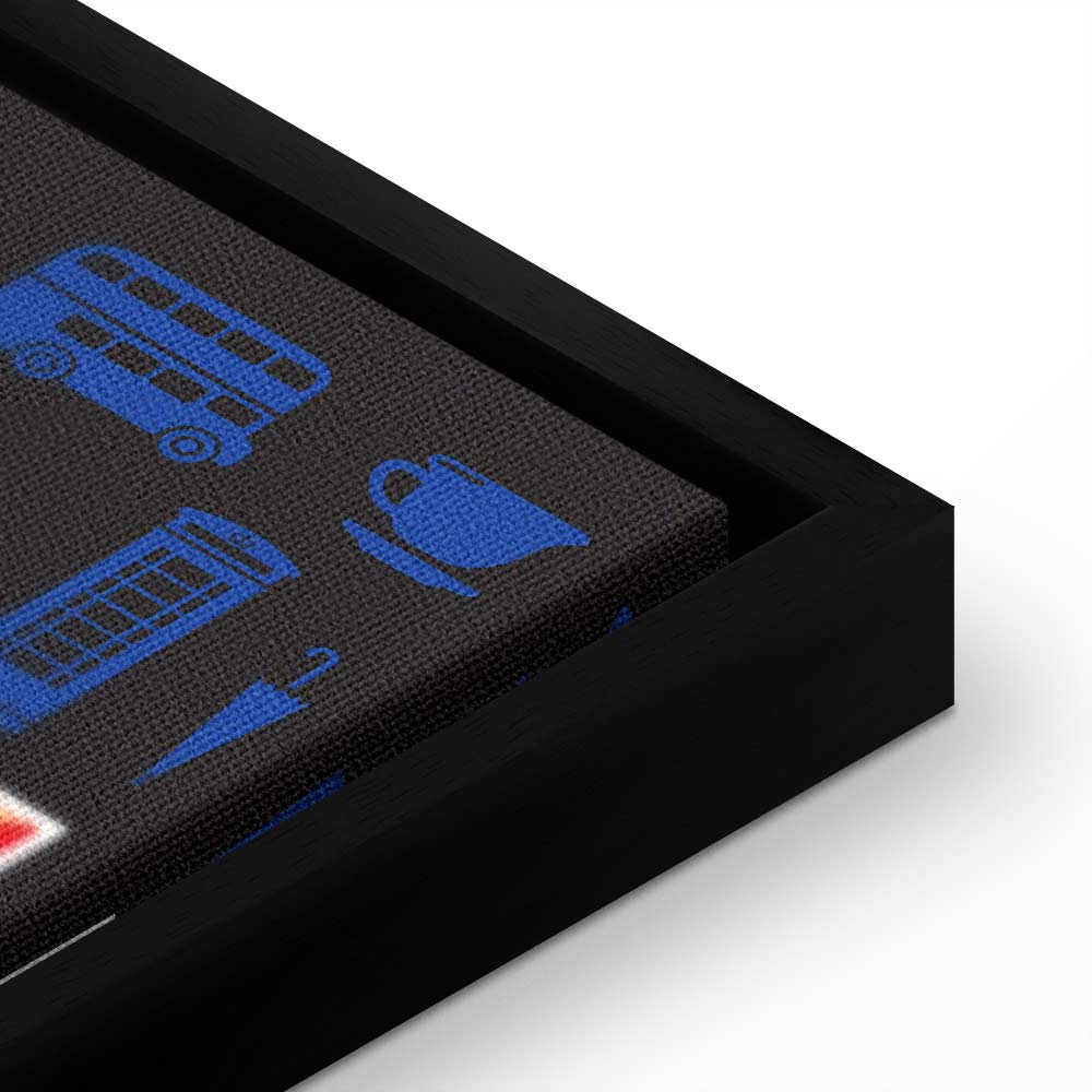 London City of Culture Typography Canvas Print