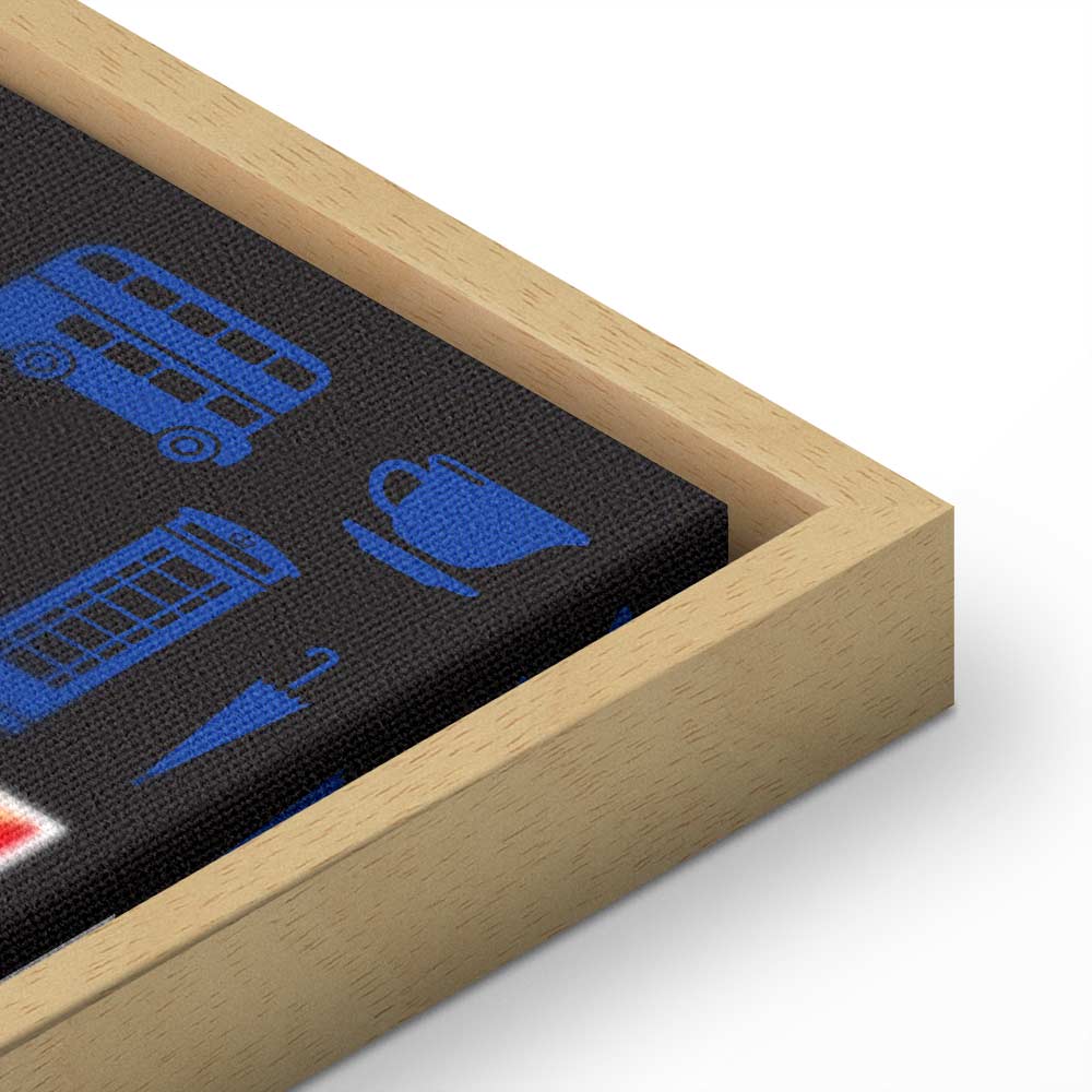 London City of Culture Typography Canvas Print