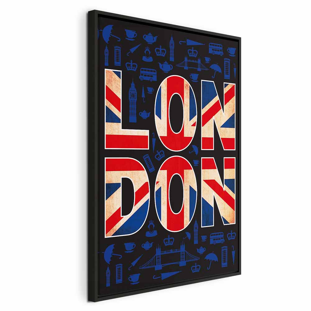 London City of Culture Typography Canvas Print