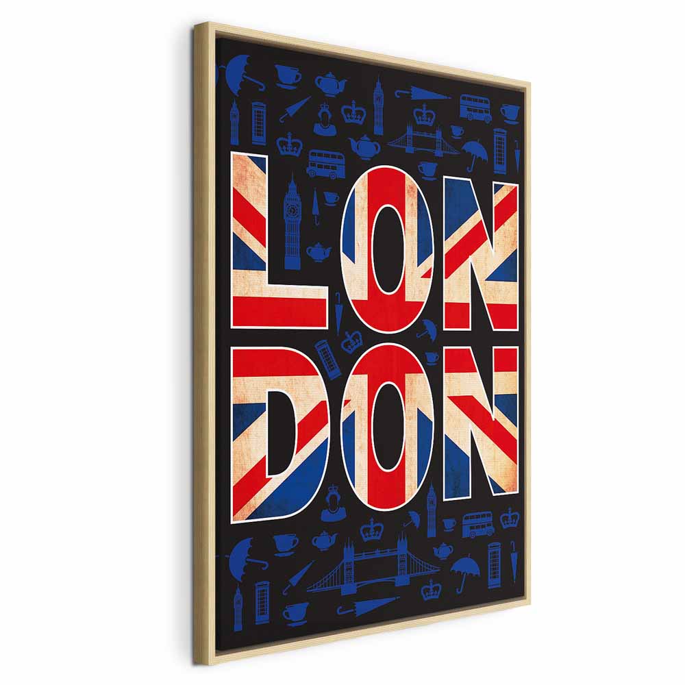 London City of Culture Typography Canvas Print