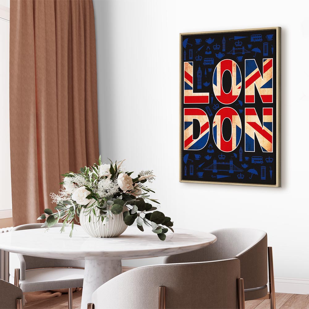 London City of Culture Typography Canvas Print