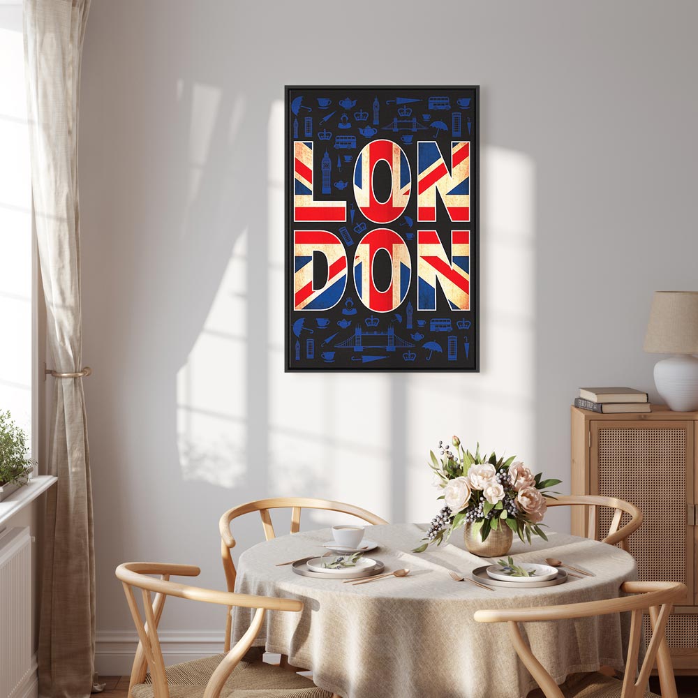 London City of Culture Typography Canvas Print
