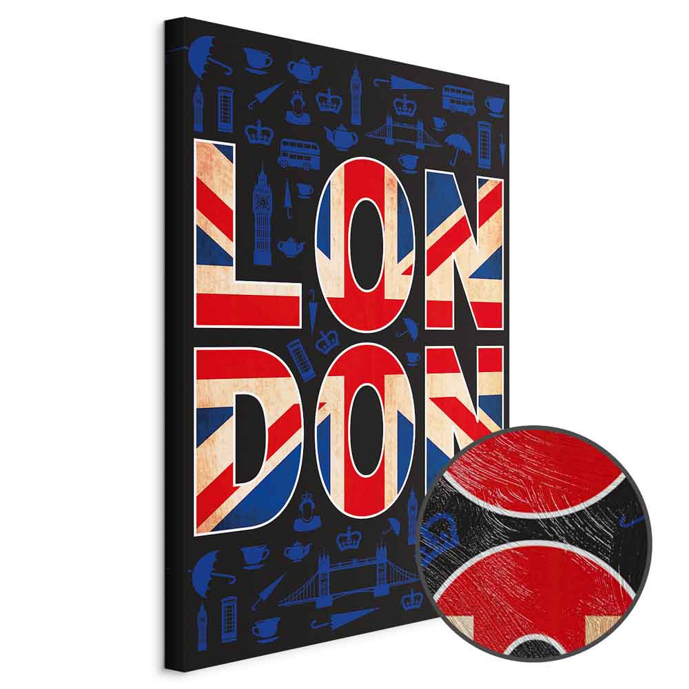 London City of Culture Typography Canvas Print