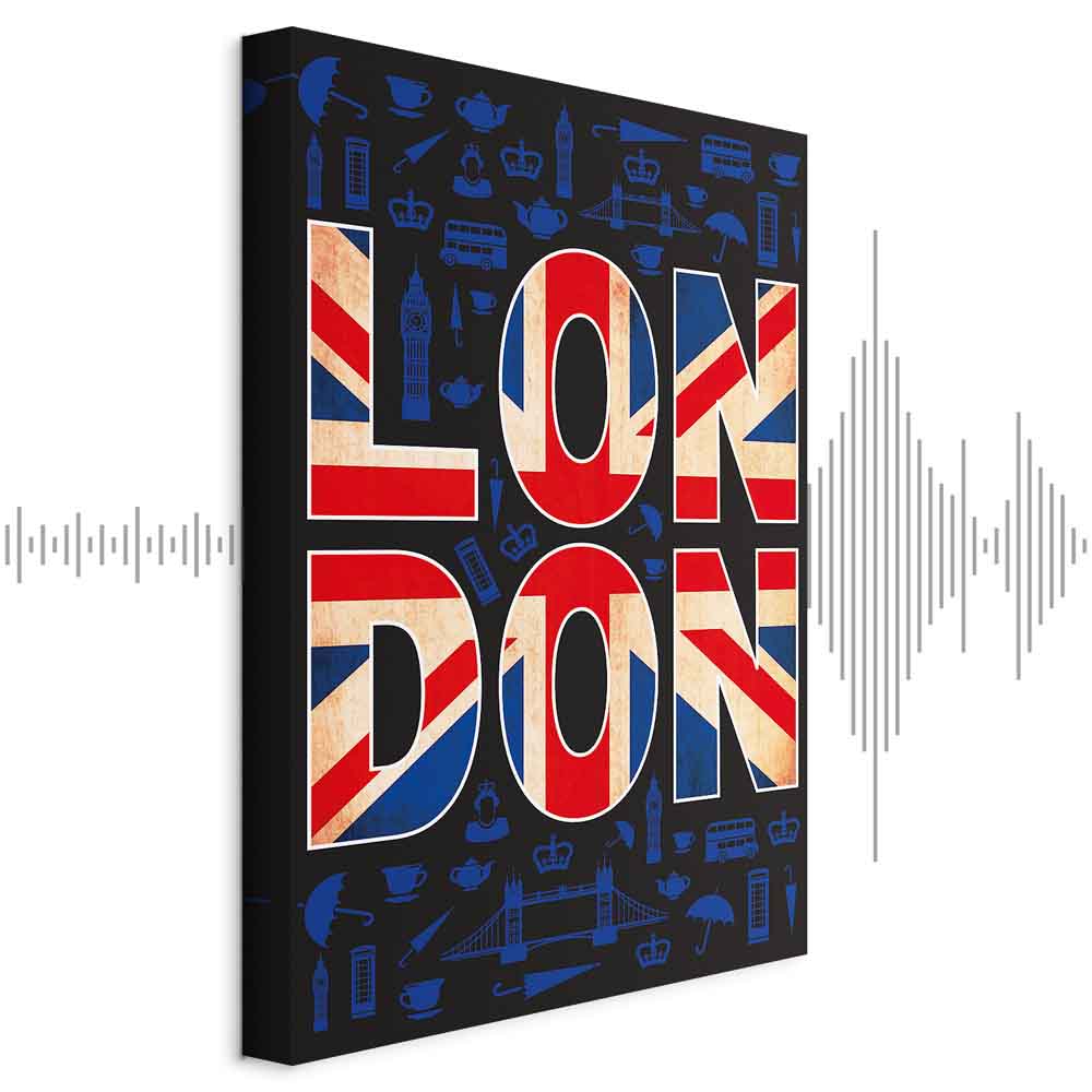 London City of Culture Typography Canvas Print