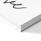 Connected Hearts Text Romantic Canvas Print