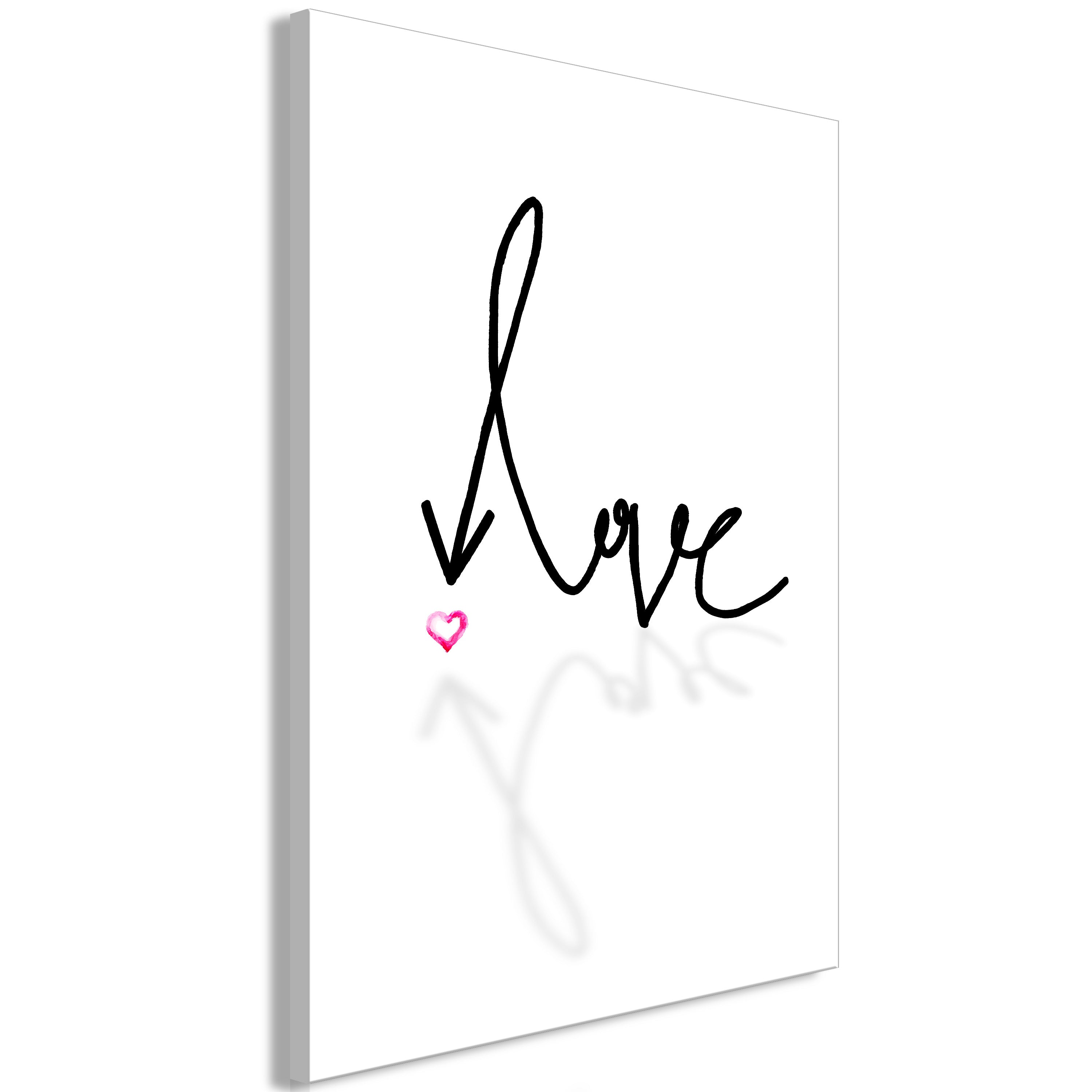 Canvas Print Text Artwork - Vertical