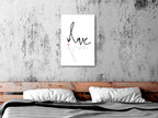 Canvas Print Text Artwork - Vertical