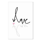 This Is Love Heart Inscription Vertical Canvas Print