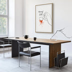 Warning Love Text Heart Canvas Print