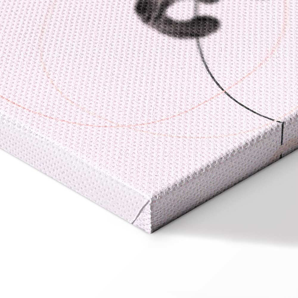 Liquid Lips Text Fashion Canvas Print