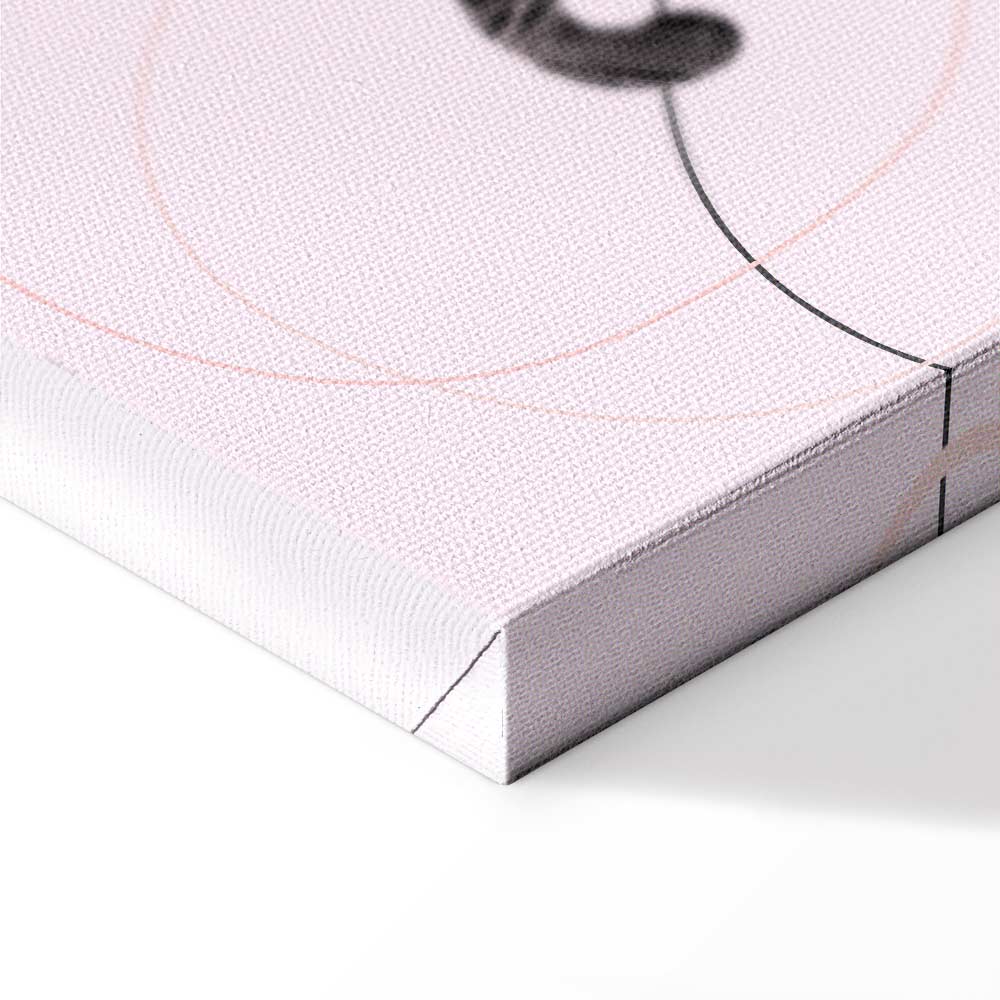 Liquid Lips Text Fashion Canvas Print