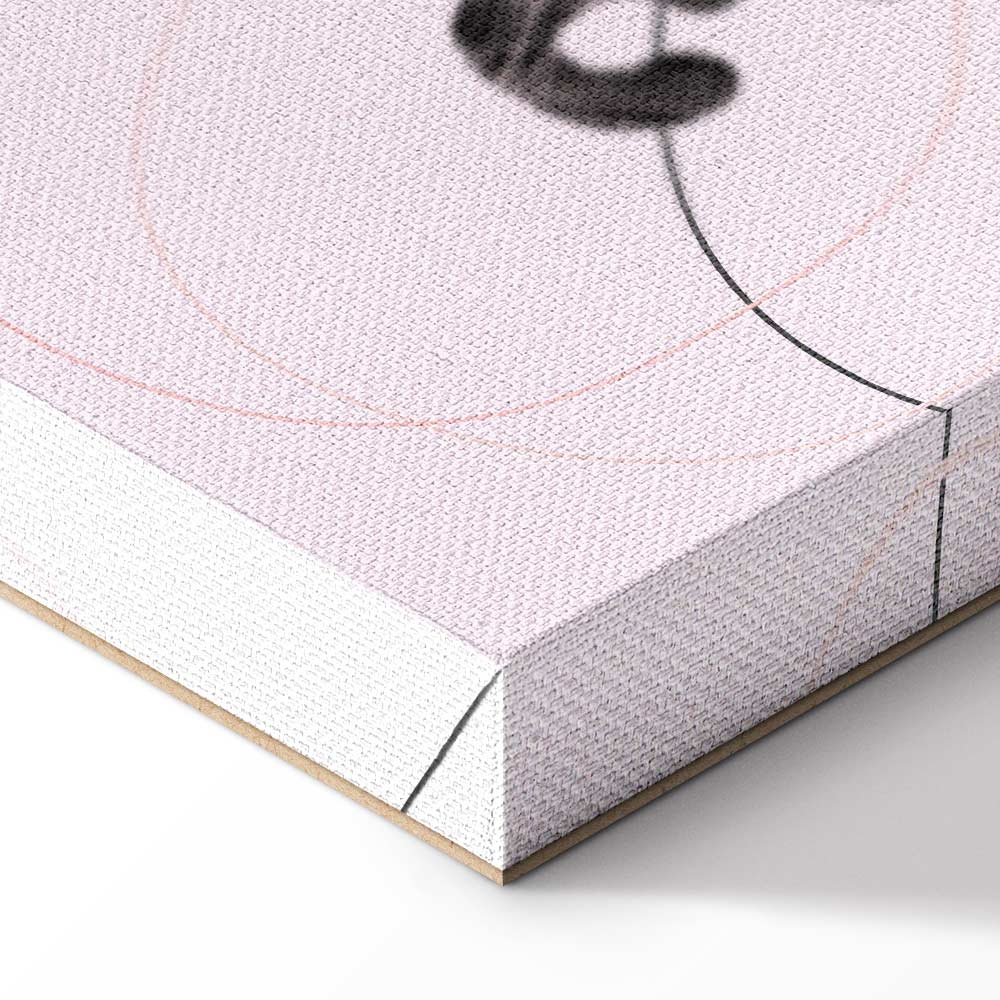 Liquid Lips Text Fashion Canvas Print