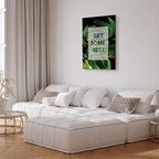 Get Some Rest Text Nature Canvas Print