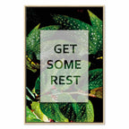 Get Some Rest Text Nature Canvas Print