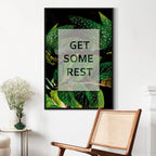 Get Some Rest Text Nature Canvas Print