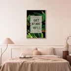Get Some Rest Text Nature Canvas Print