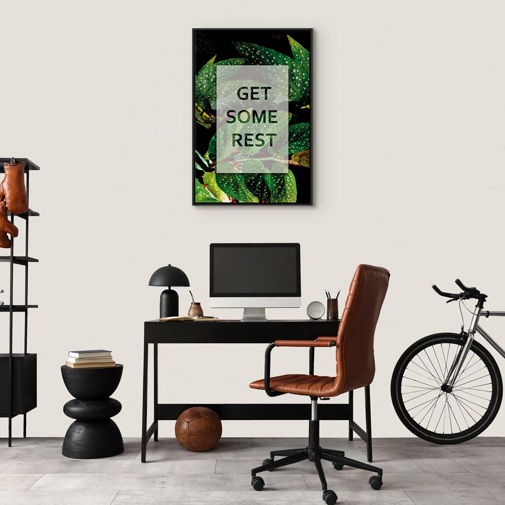 Get Some Rest Text Nature Canvas Print