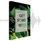 Get Some Rest Text Nature Canvas Print
