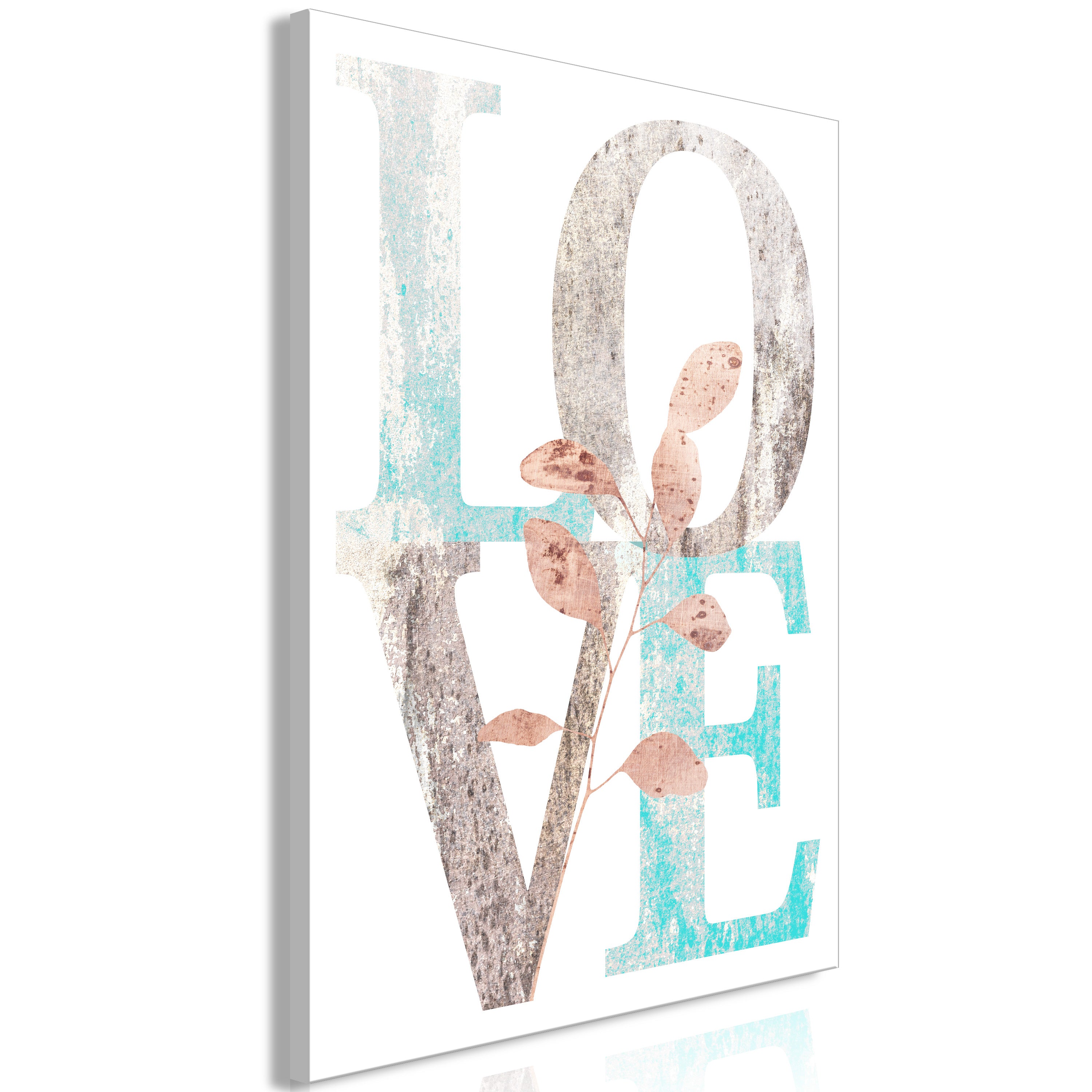 Canvas Print Flourishing Letters (1 Part) Vertical