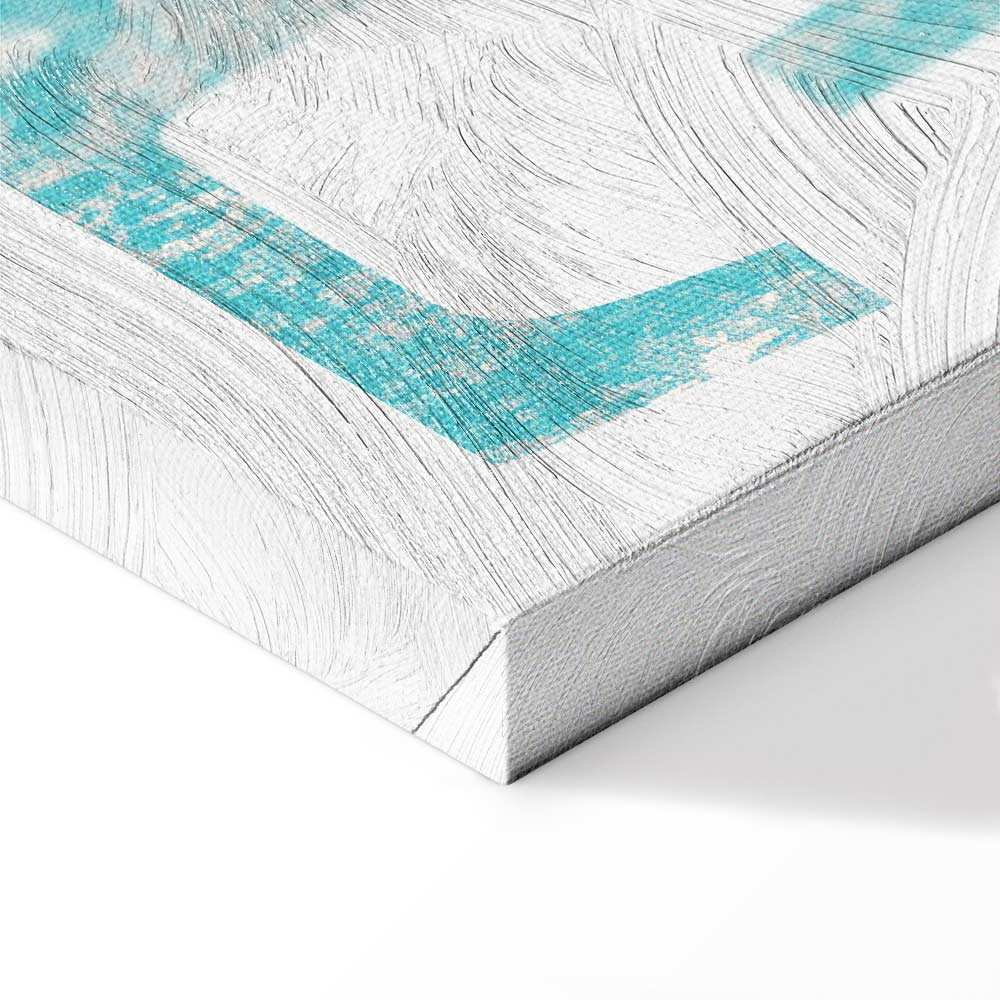 Flourishing Floral Lettering Vintage Canvas Print