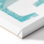 Flourishing Floral Lettering Vintage Canvas Print