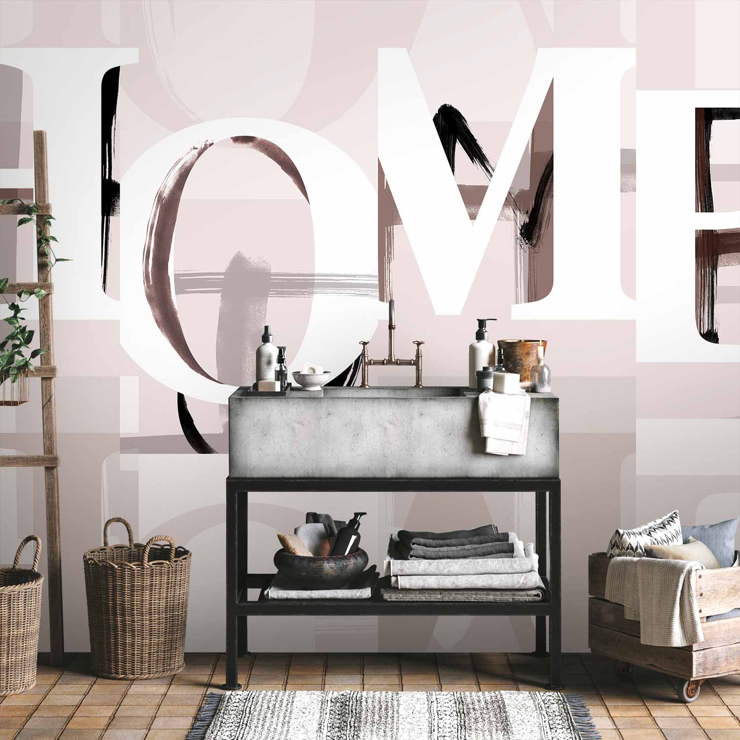 My Home Text Wall Mural