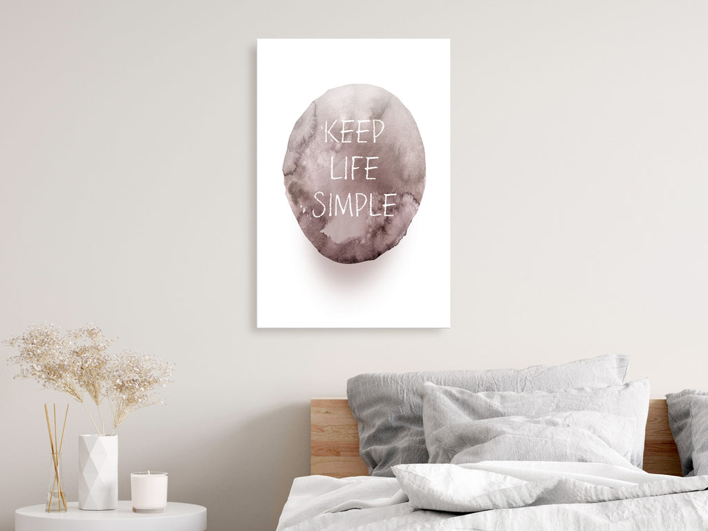 Canvas Print - Keep Life Simple (1 Part) Vertical