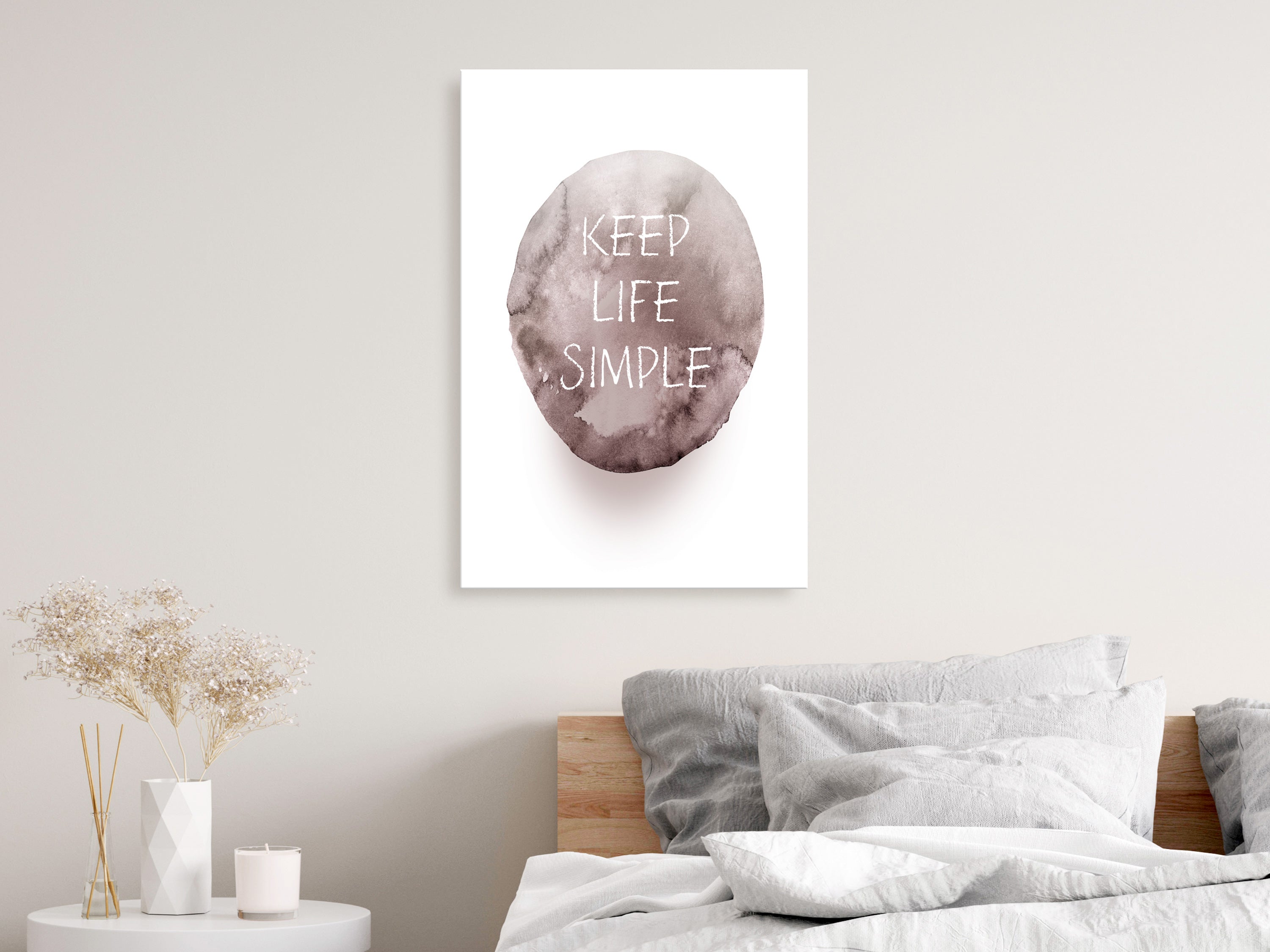 Canvas Print - Keep Life Simple (1 Part) Vertical