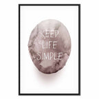 Keep Life Simple Quote Minimalist Canvas Print